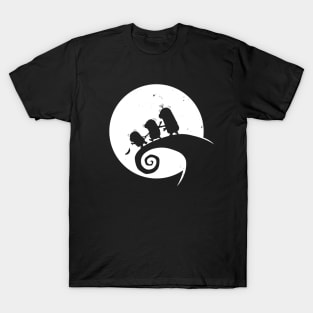 Funny Spooky Halloween Meets Christmas Movie Mashup T-Shirt